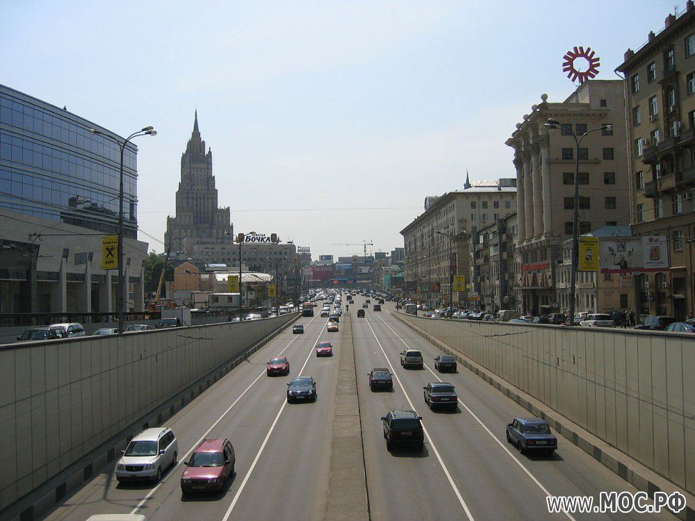 Садовое кольцо у пересечения с Новым Арбатом