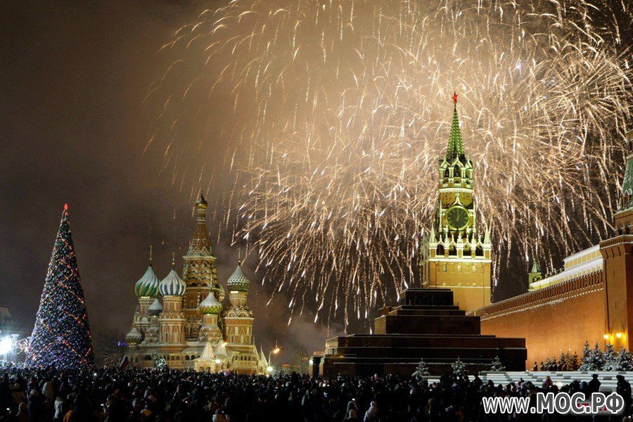 Новогодний салют в Москве