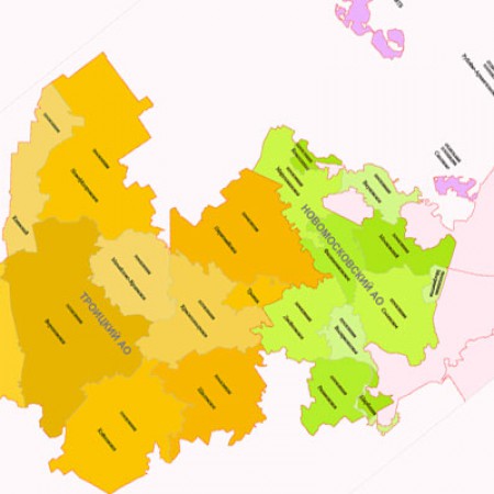 Административное устройство территорий Новой Москвы